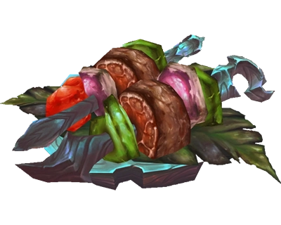 Teller mit Drachenkebab