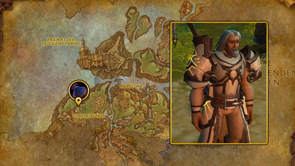 Die Strahlen der Flamme Karte